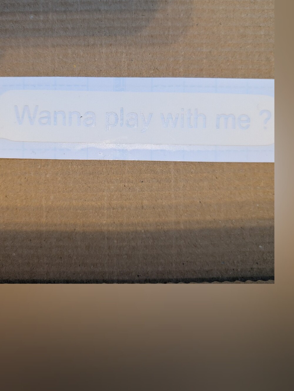 Decal "Wanna Play With Me?"